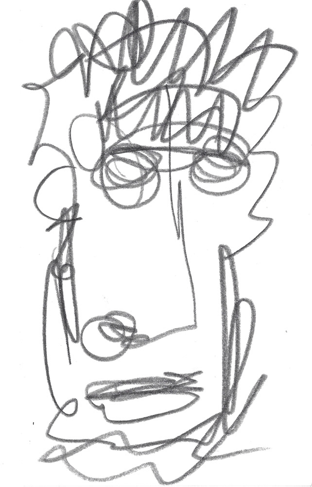 2024 | SELF PORTRAIT | GRAPHITE ON PAPER, 3 X 5 IN | Joshua Cornelis 