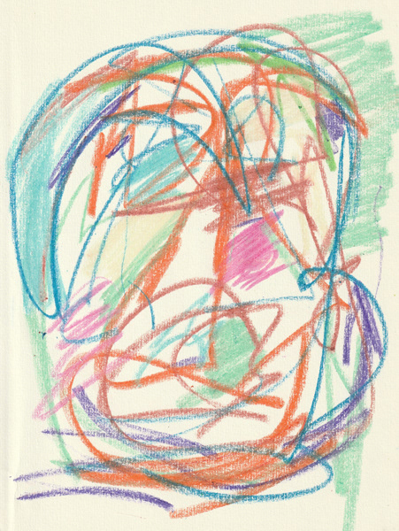 Self Portrait, 2018. Crayon on paper, 8.5 x 11 in. 