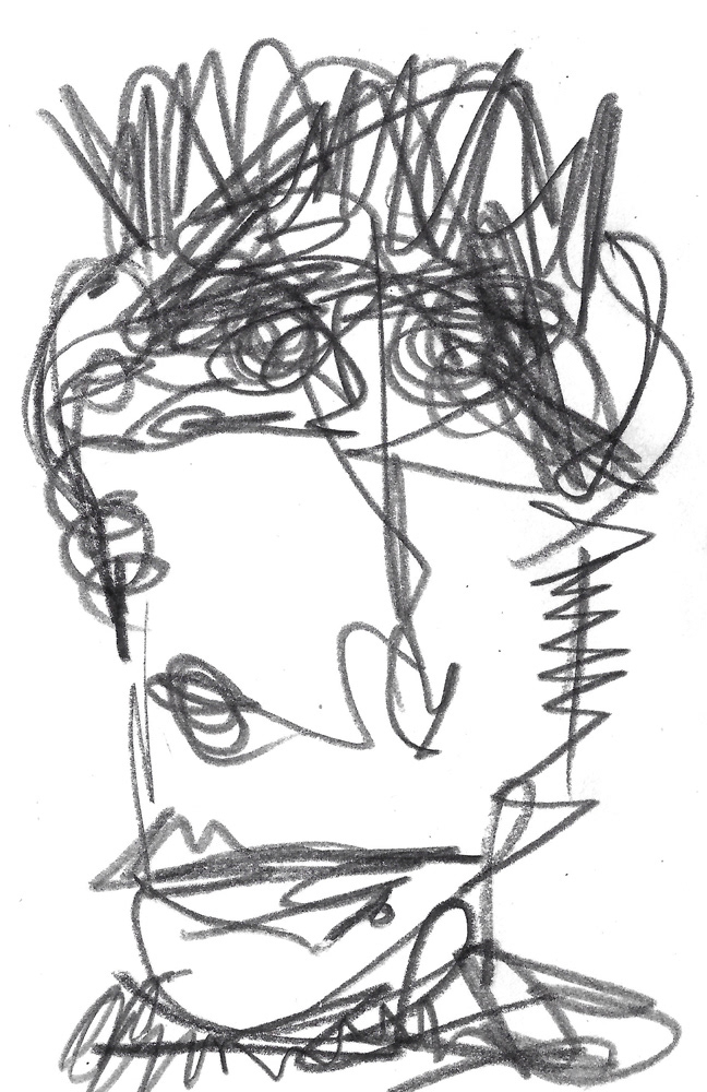 2024 | SELF PORTRAIT | GRAPHITE ON PAPER, 3 X 5 IN | Joshua Cornelis 