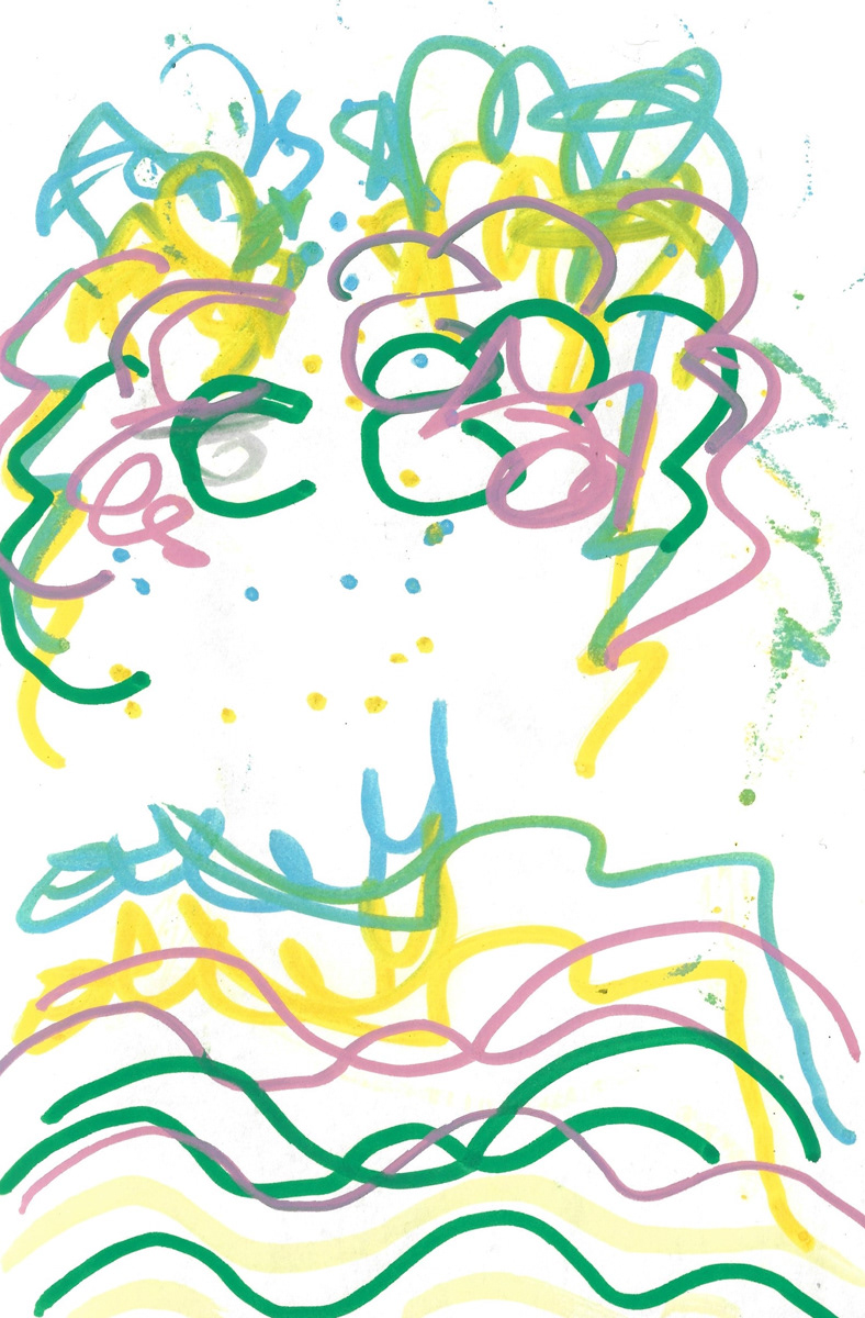 2025 | SELF PORTRAITS | MARKER ON PAPER, 8.5 x 5 IN | Joshua Cornelis