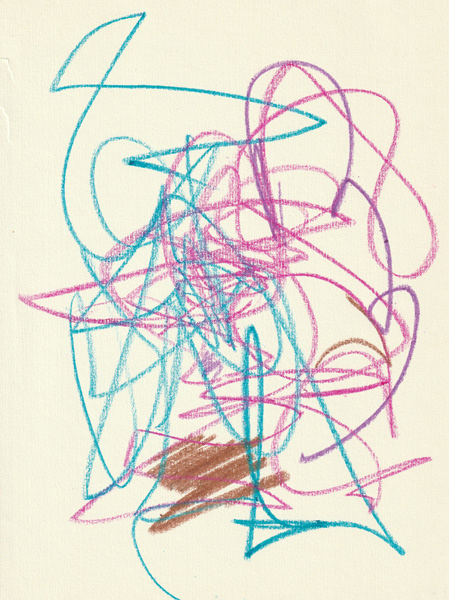 Self Portrait, 2018. Crayon on paper, 8.5 x 11 in. 