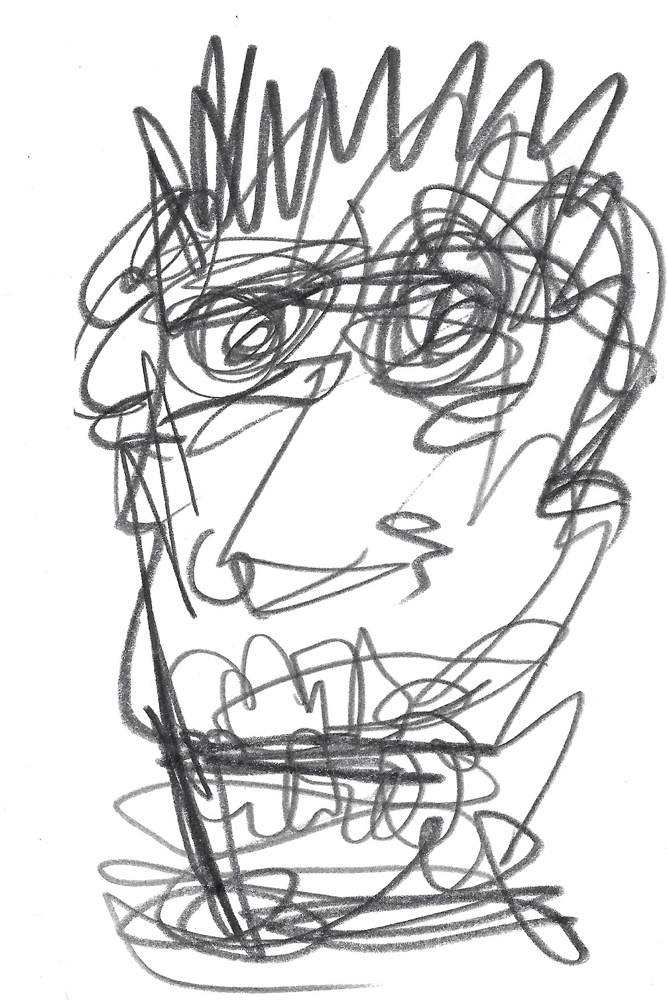 2024 | SELF PORTRAIT | GRAPHITE ON PAPER, 3 X 5 IN | Joshua Cornelis 