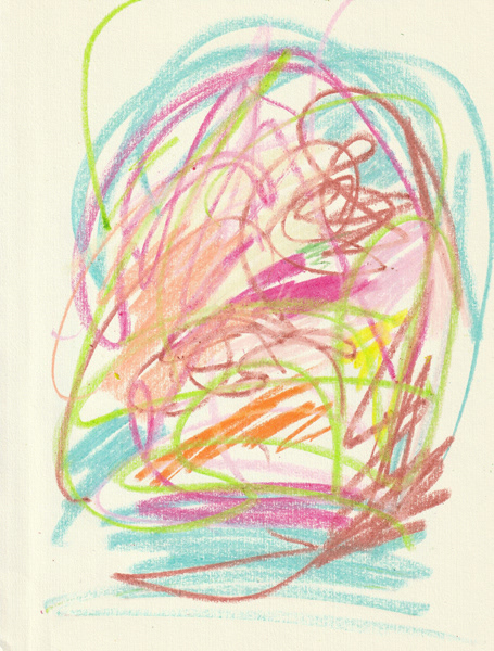 Self Portrait, 2018. Crayon on paper, 8.5 x 11 in. 