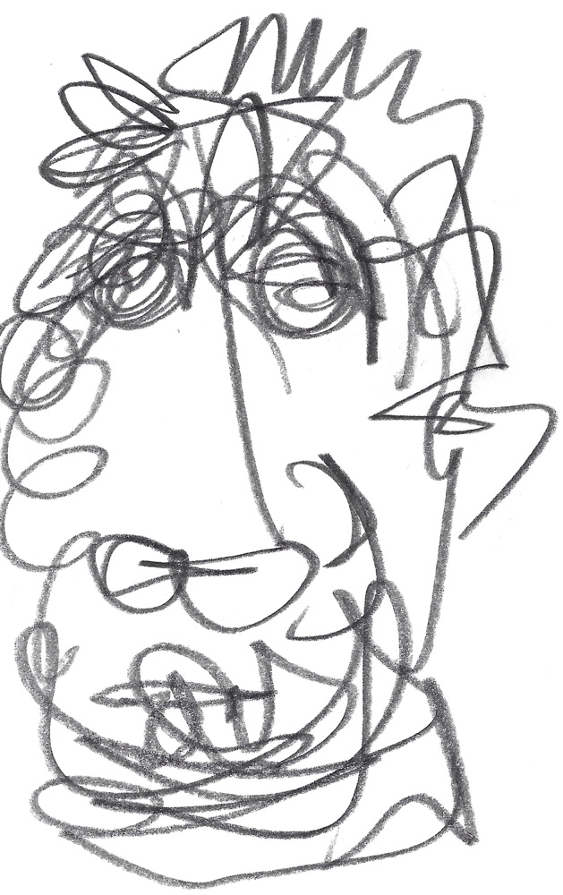 2024 | SELF PORTRAIT | GRAPHITE ON PAPER, 3 X 5 IN | Joshua Cornelis 