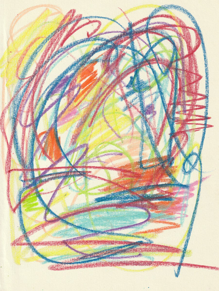 Self Portrait, 2018. Crayon on paper, 8.5 x 11 in. 