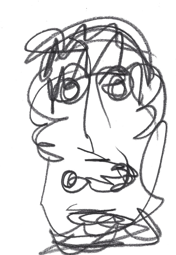 2024 | SELF PORTRAIT | GRAPHITE ON PAPER, 3 X 5 IN | Joshua Cornelis 