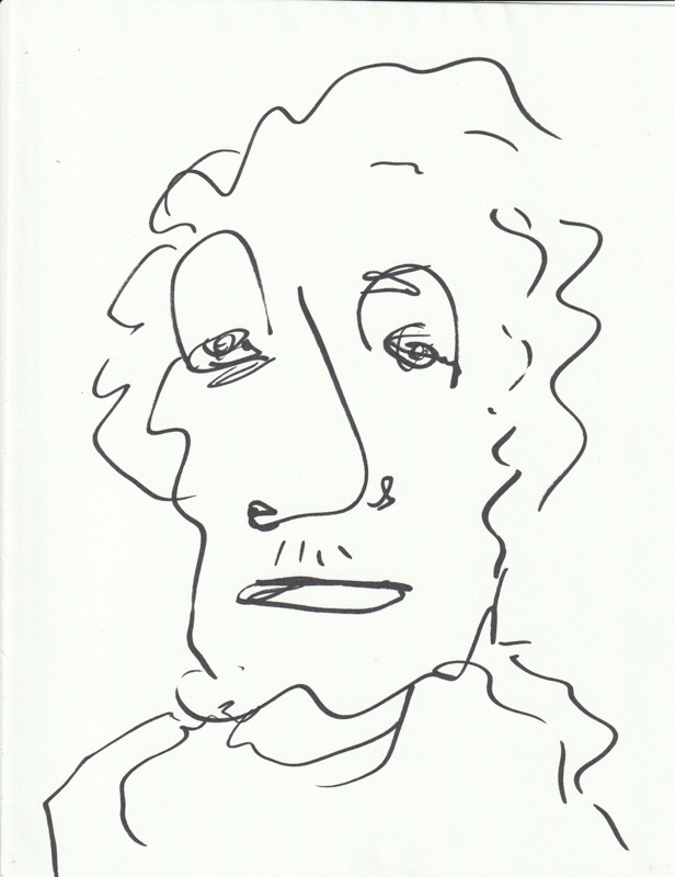 Self Portrait, 2019. Permanent maker on paper, 8.5 x 11 in. 