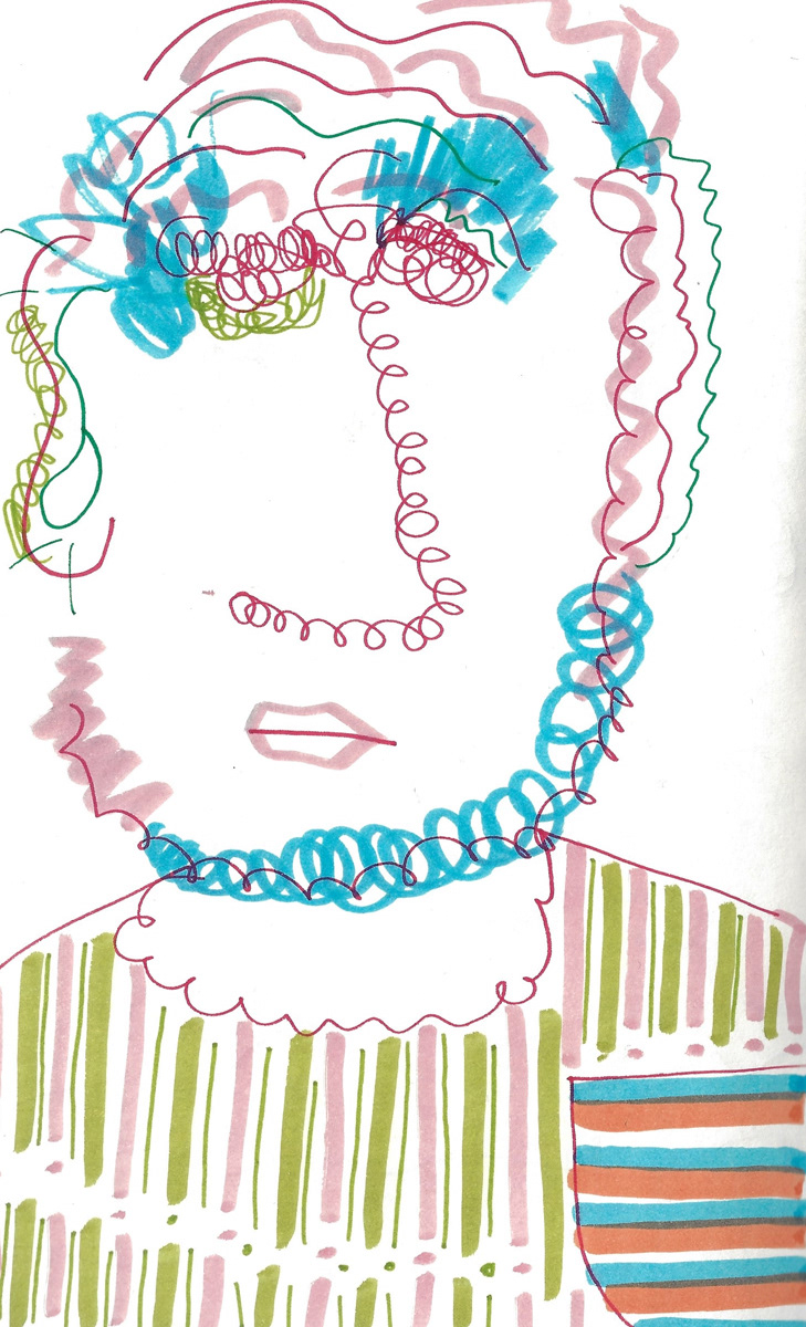 2025 | SELF PORTRAITS | MARKER ON PAPER, 8.5 x 5 IN | Joshua Cornelis