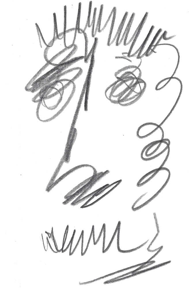 2024 | SELF PORTRAIT | GRAPHITE ON PAPER, 3 X 5 IN | Joshua Cornelis 