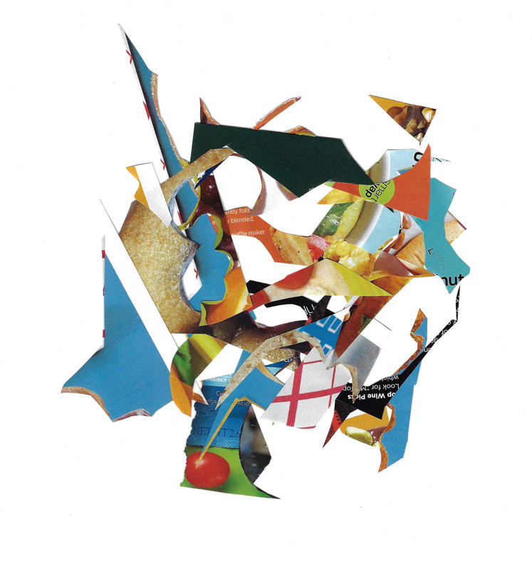 Scintilla Series II, 2020. Collage on Flatbed.