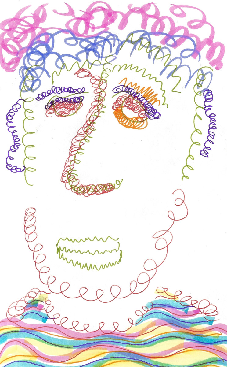 2025 | SELF PORTRAITS | MARKER ON PAPER, 8.5 x 5 IN | Joshua Cornelis