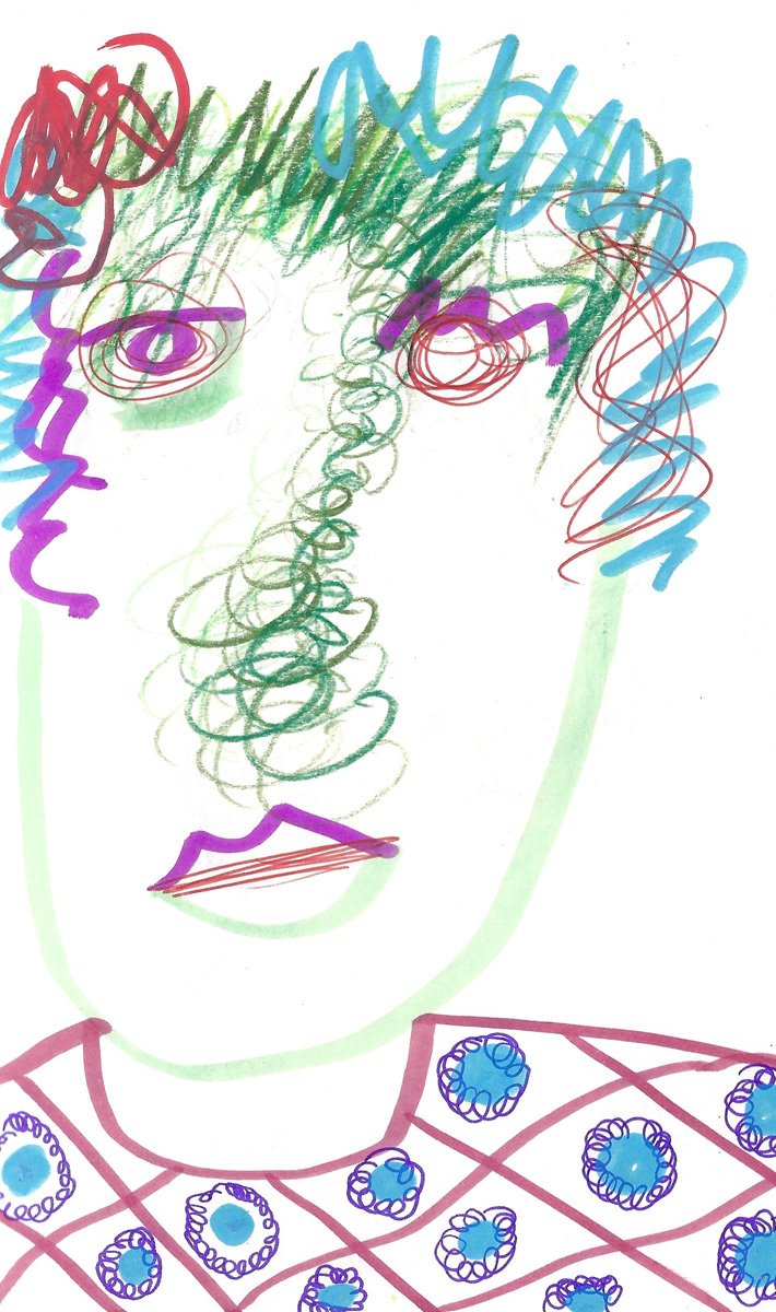 2025 | SELF PORTRAITS | MARKER ON PAPER, 8.5 x 5 IN | Joshua Cornelis