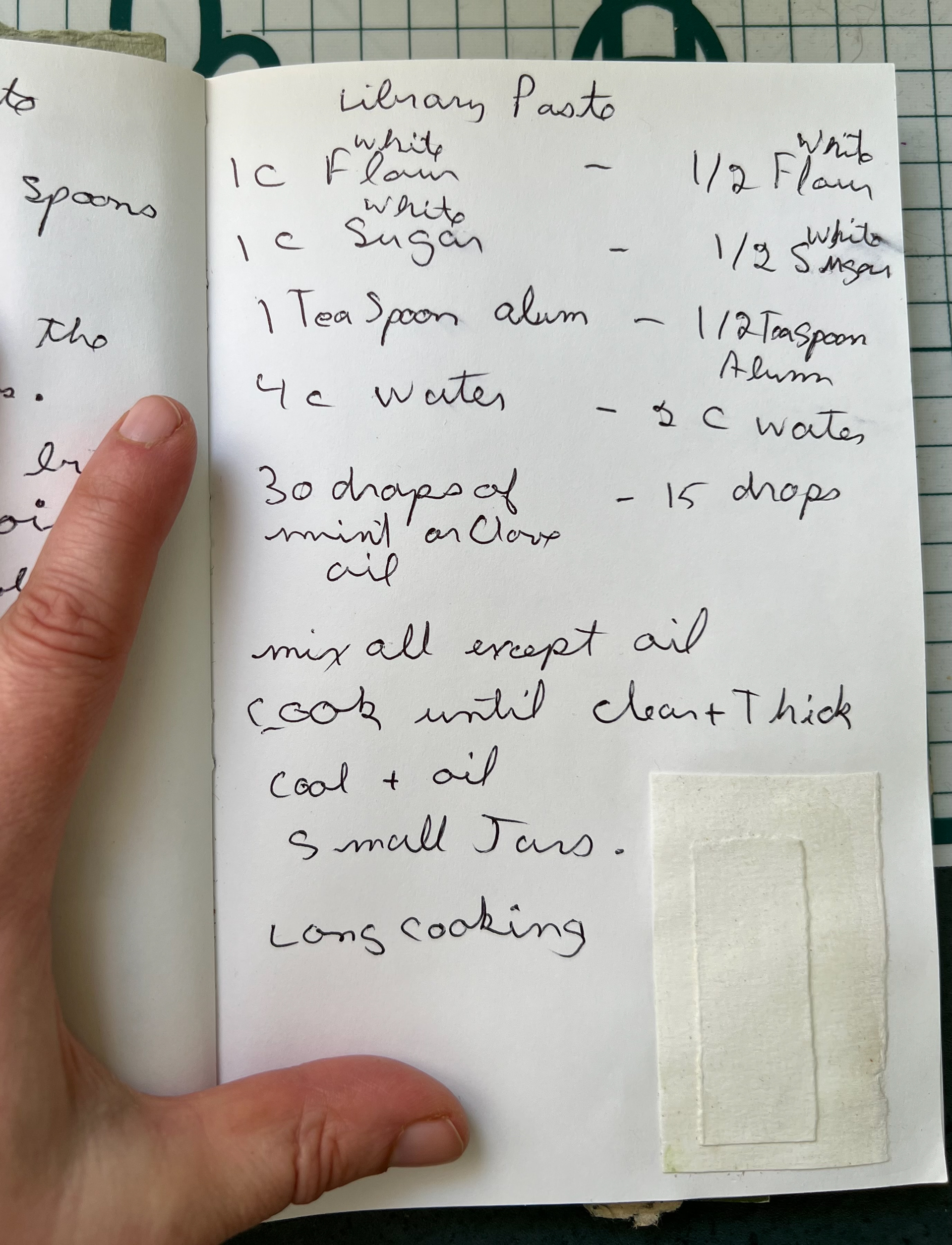 Recipe was cut to half see right side for measurements for half recipe.