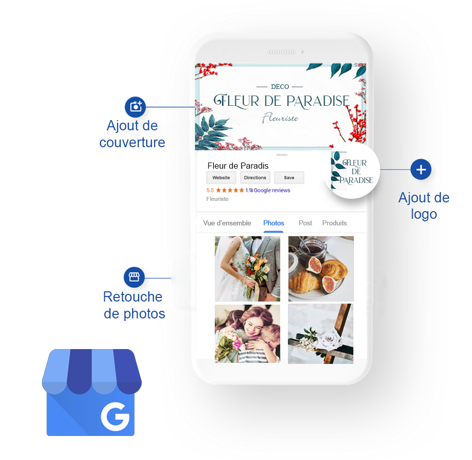 fiche google my business création graphique