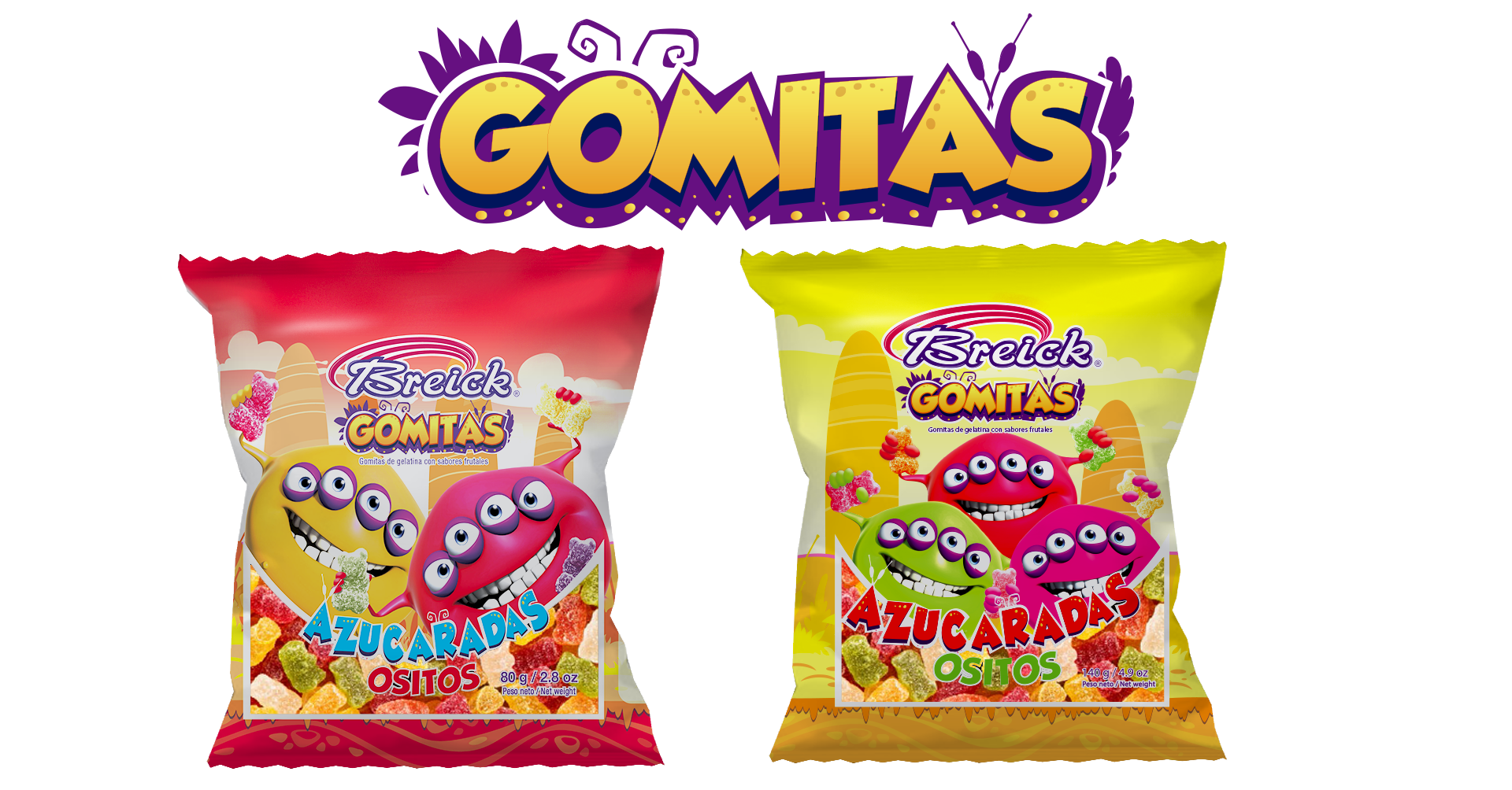 Illustration - design des personnages - typographie - sac - packaging