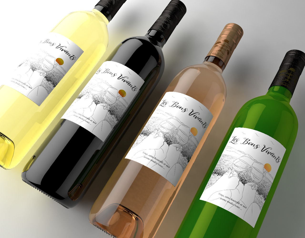 label bouteille du vin