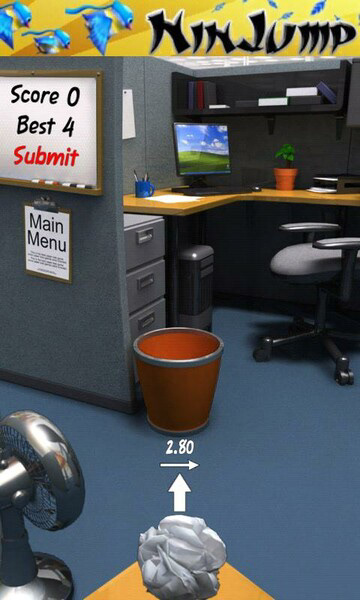 Paper toss game, 2009