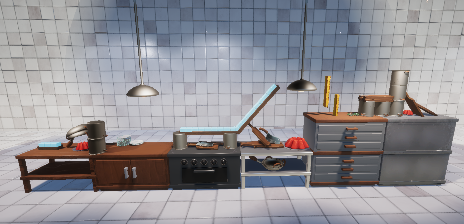 Tutorial Level Introducing all surfaces and longer jumps