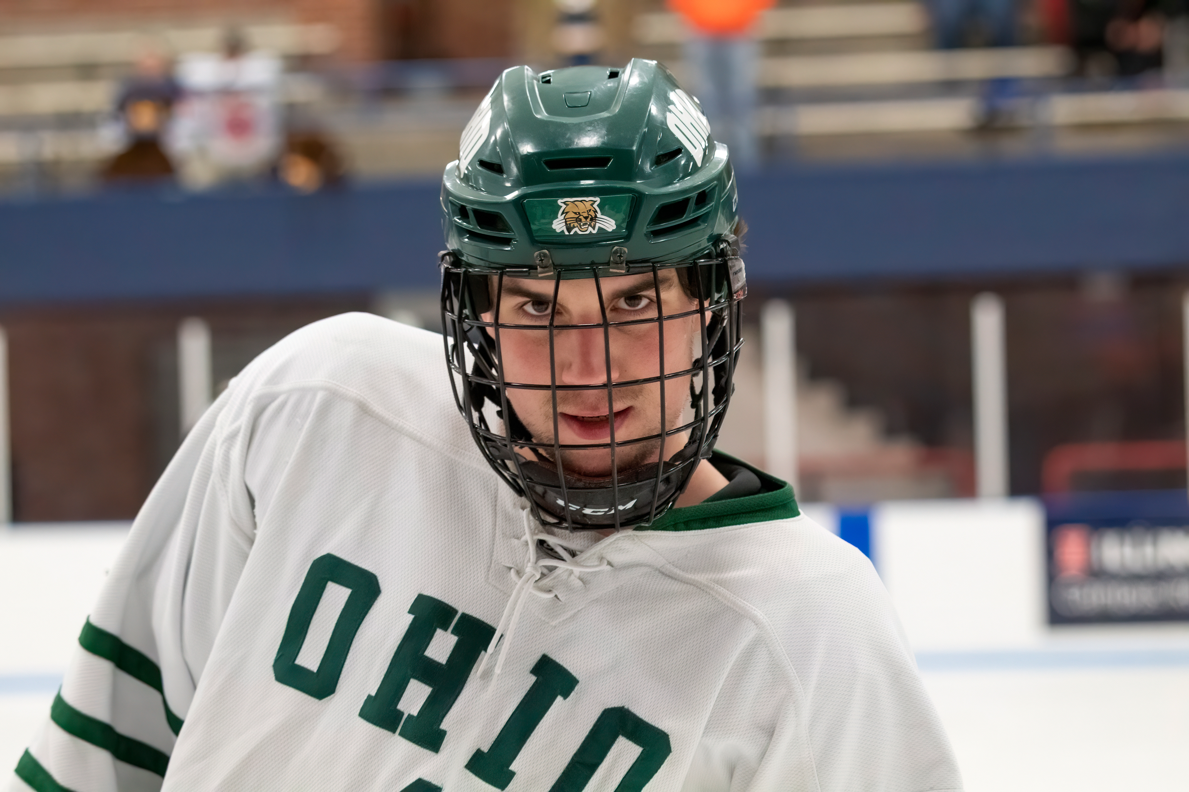 Tom Pokorney poses for the camera at the conclusion of warmups.
