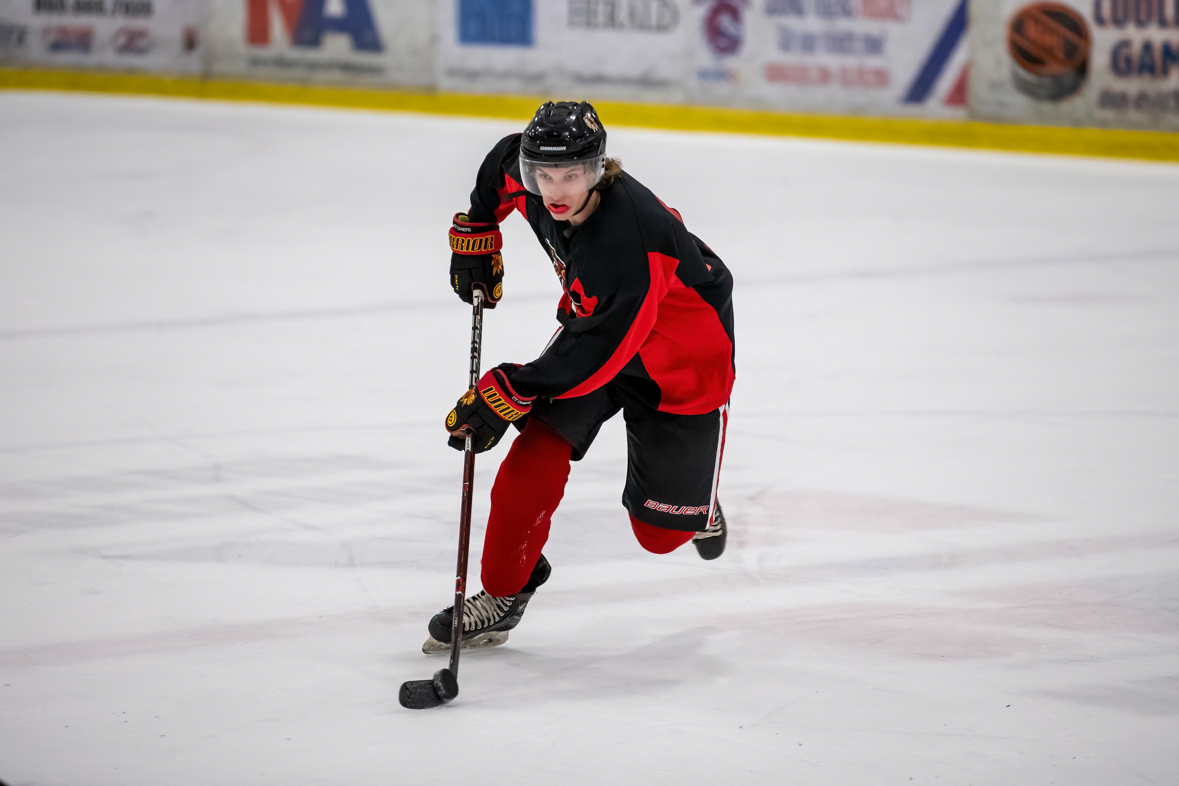 Max Tapia breaks in through the offensive zone.
