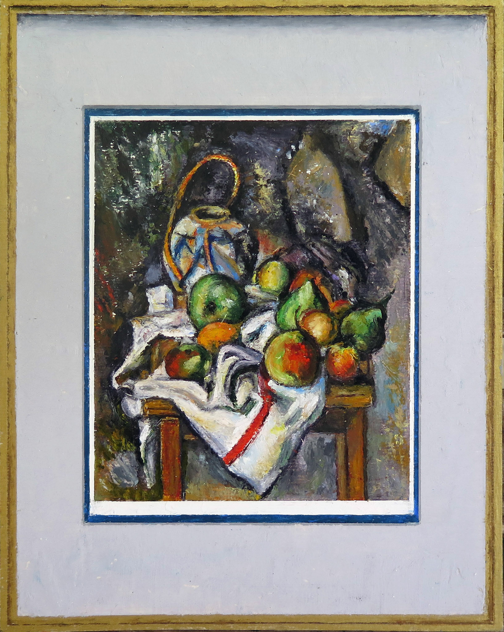 Kaplan and Carmel, 2020 | Paul Cézanne, La Vase Paillé, c.1895, replica framed by the Soberman's