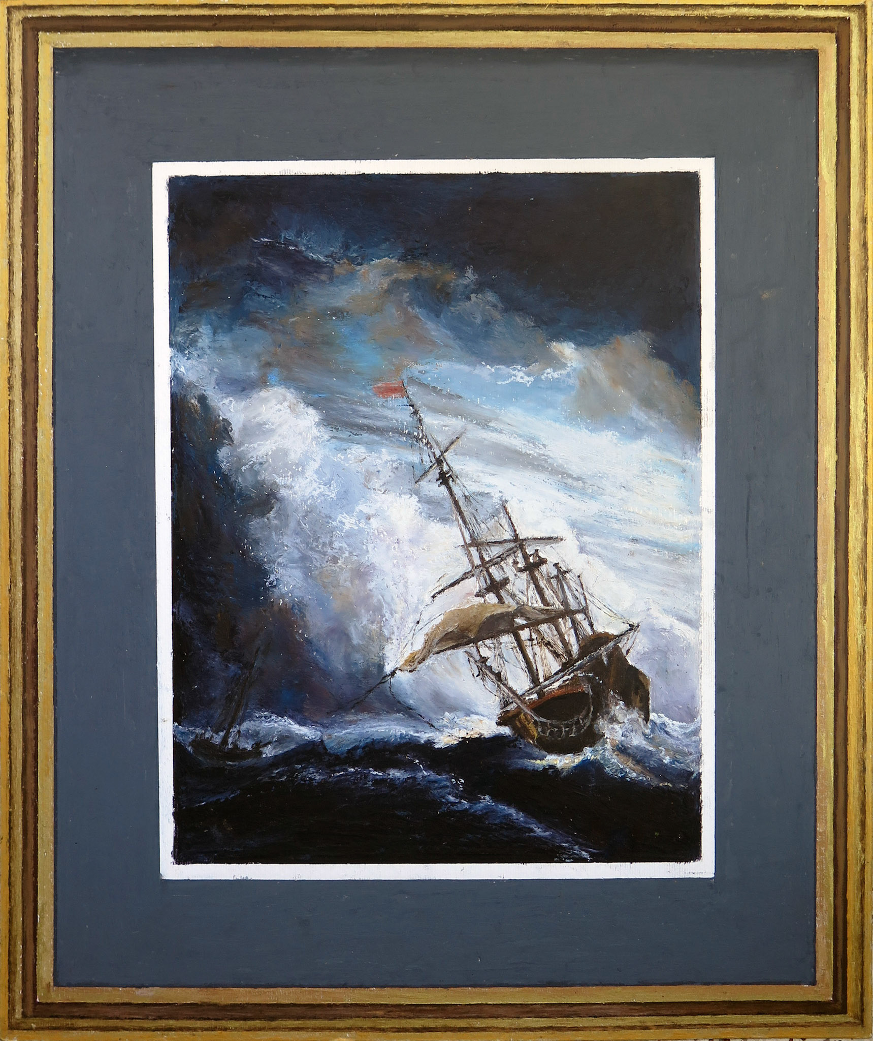 Kaplan and Carmel, 2020 | Willem van de Velde the Younger, The Gust, 1680, replica framed by the Soberman's