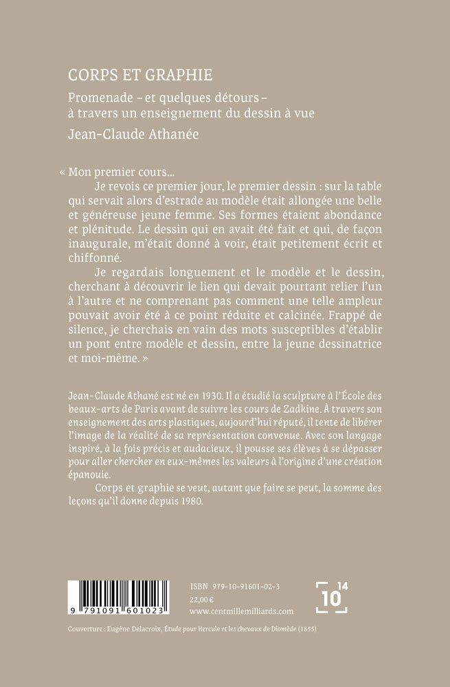 Corps et graphie, de Jean-Claude Athané