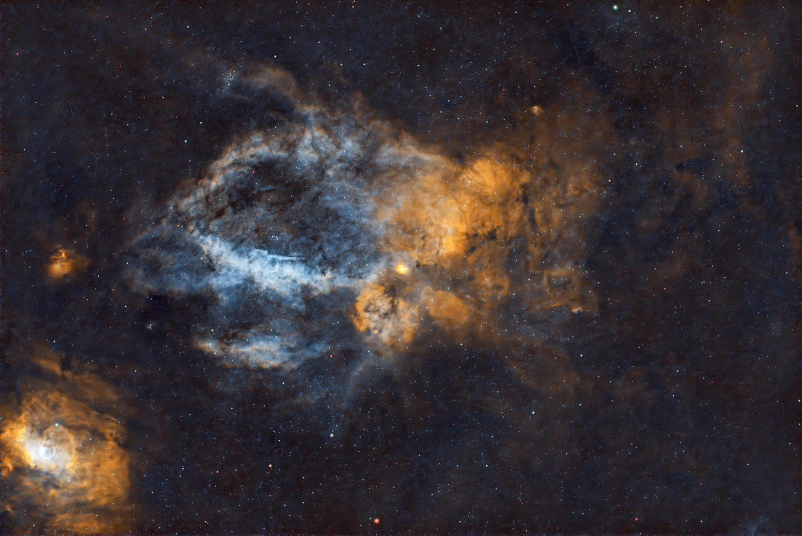 Lobster Claw Nebula SHO