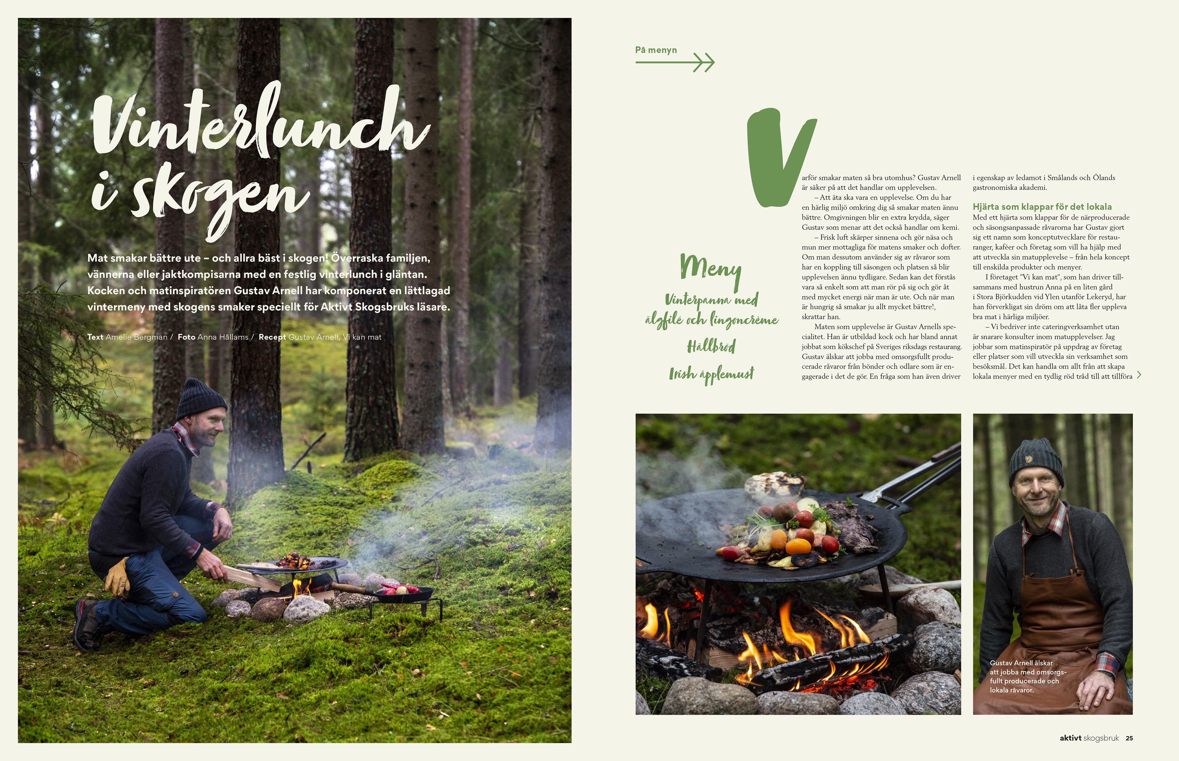 Layout av artikel i Sydveds magasin