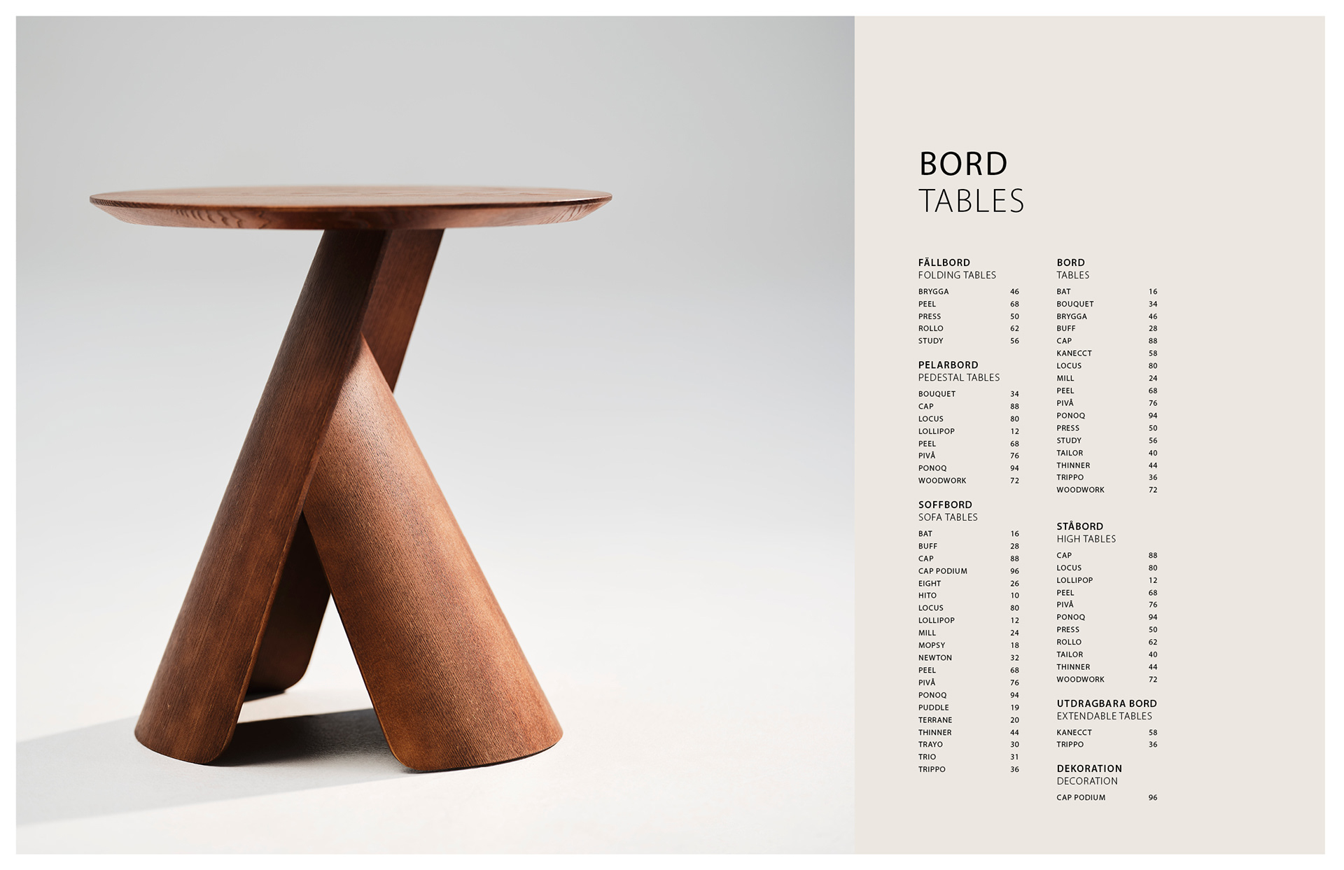 Layout design kataloguppslag