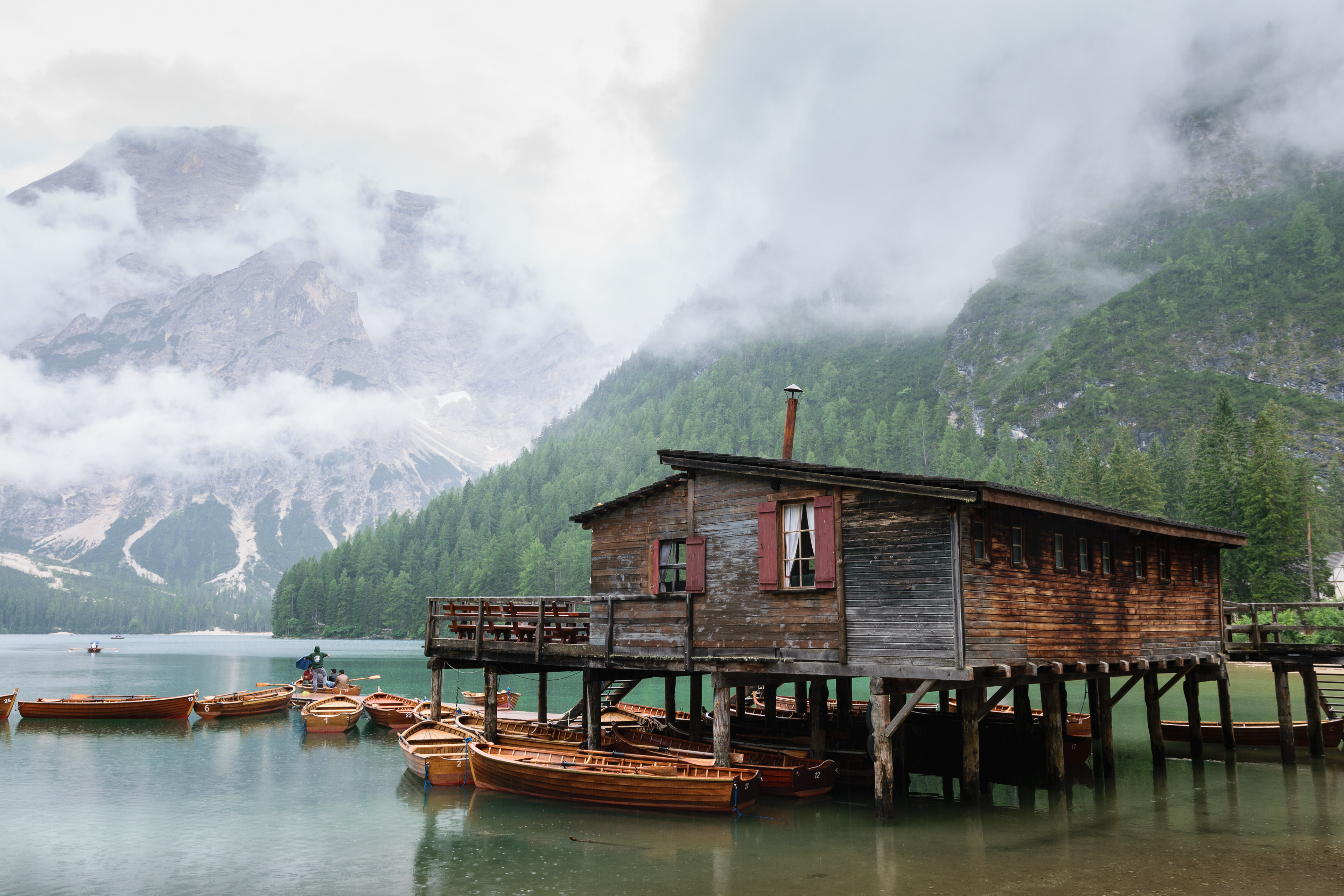 Dolomite Alps South Tyrol Lake Braies