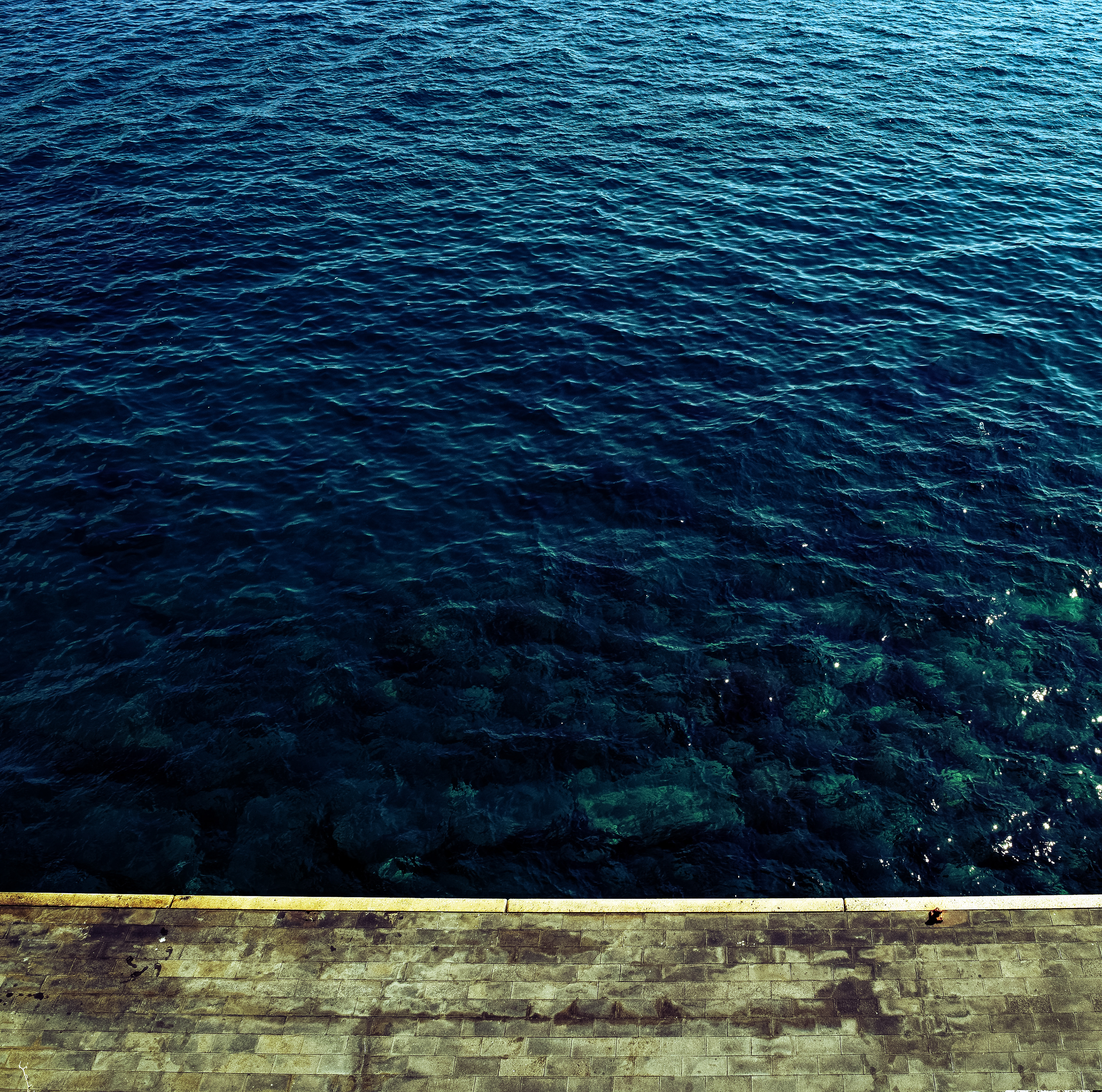 Blue Mediterranean water