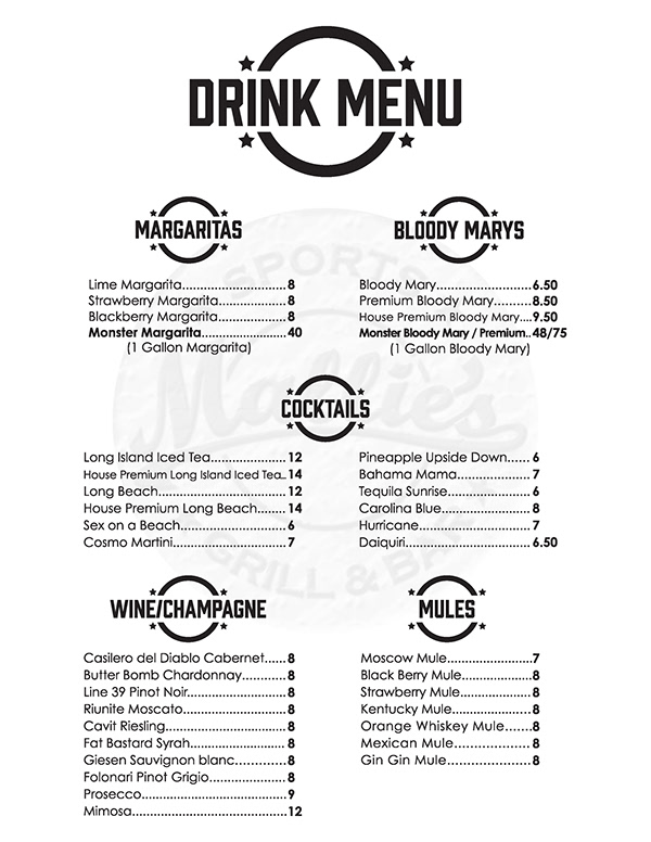Joseph Galetto - Menus
