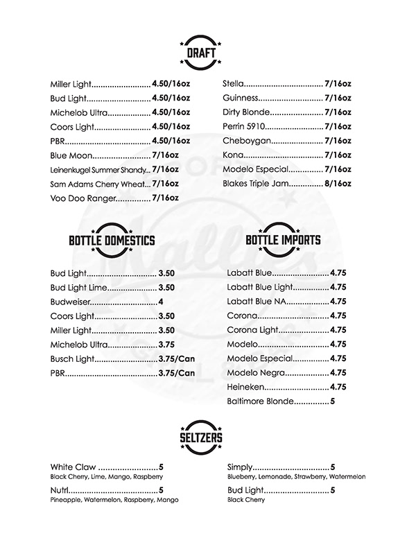 Joseph Galetto - Menus