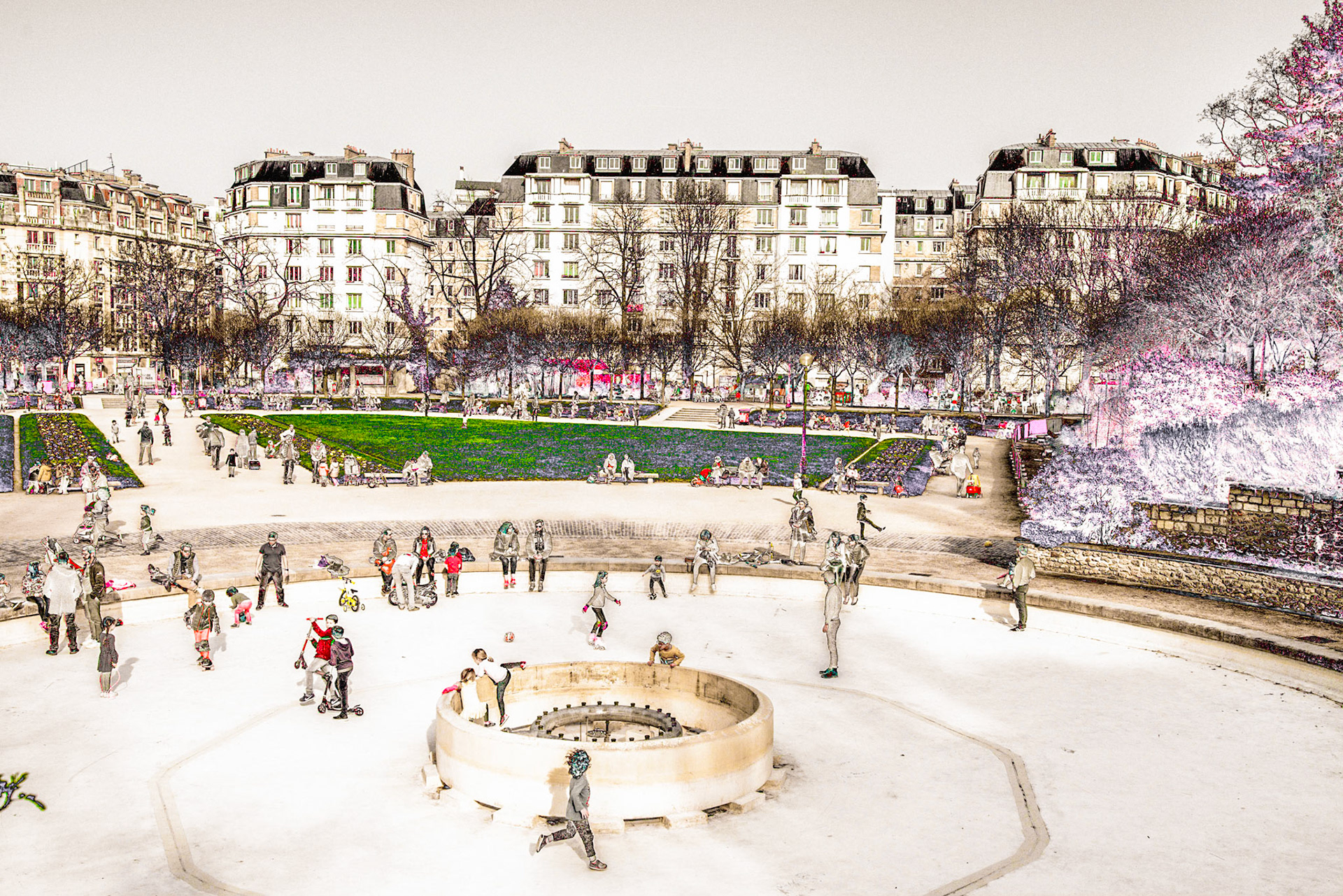 Paris 16h20 24/03 Square St Lambert