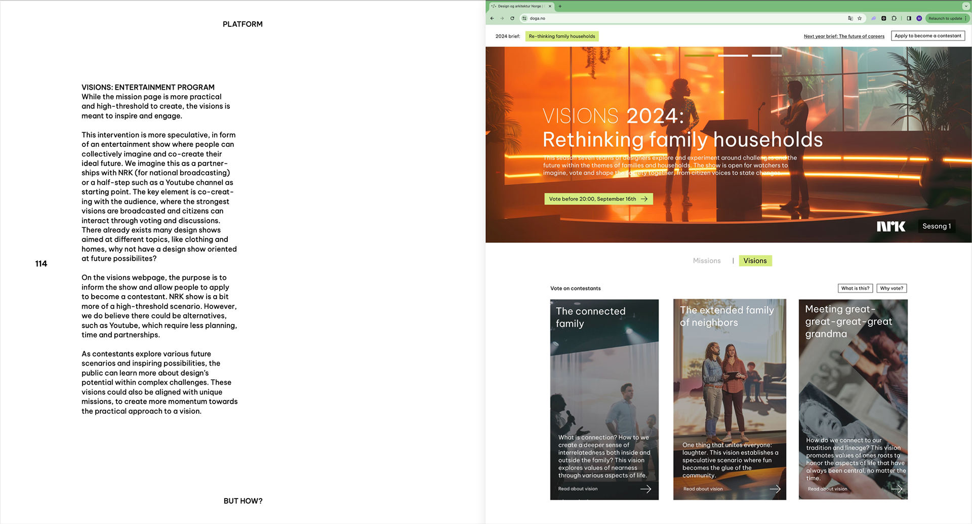 Our final proposal put in context of Norway: The Vision platform