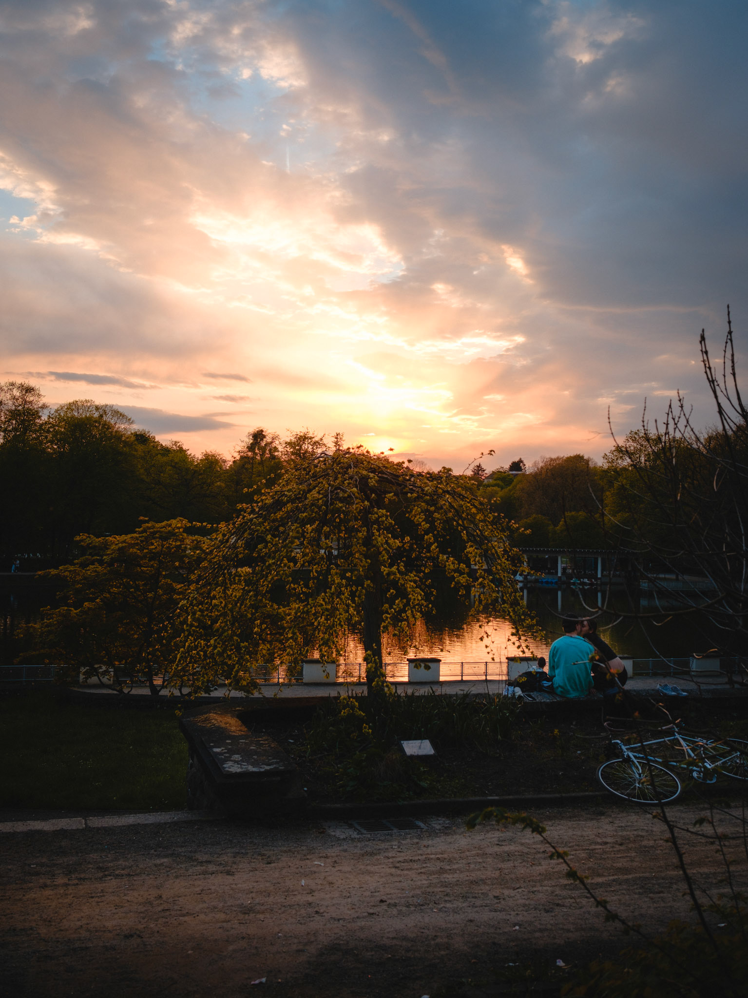 Hangeweiher bei Sonnenuntergang