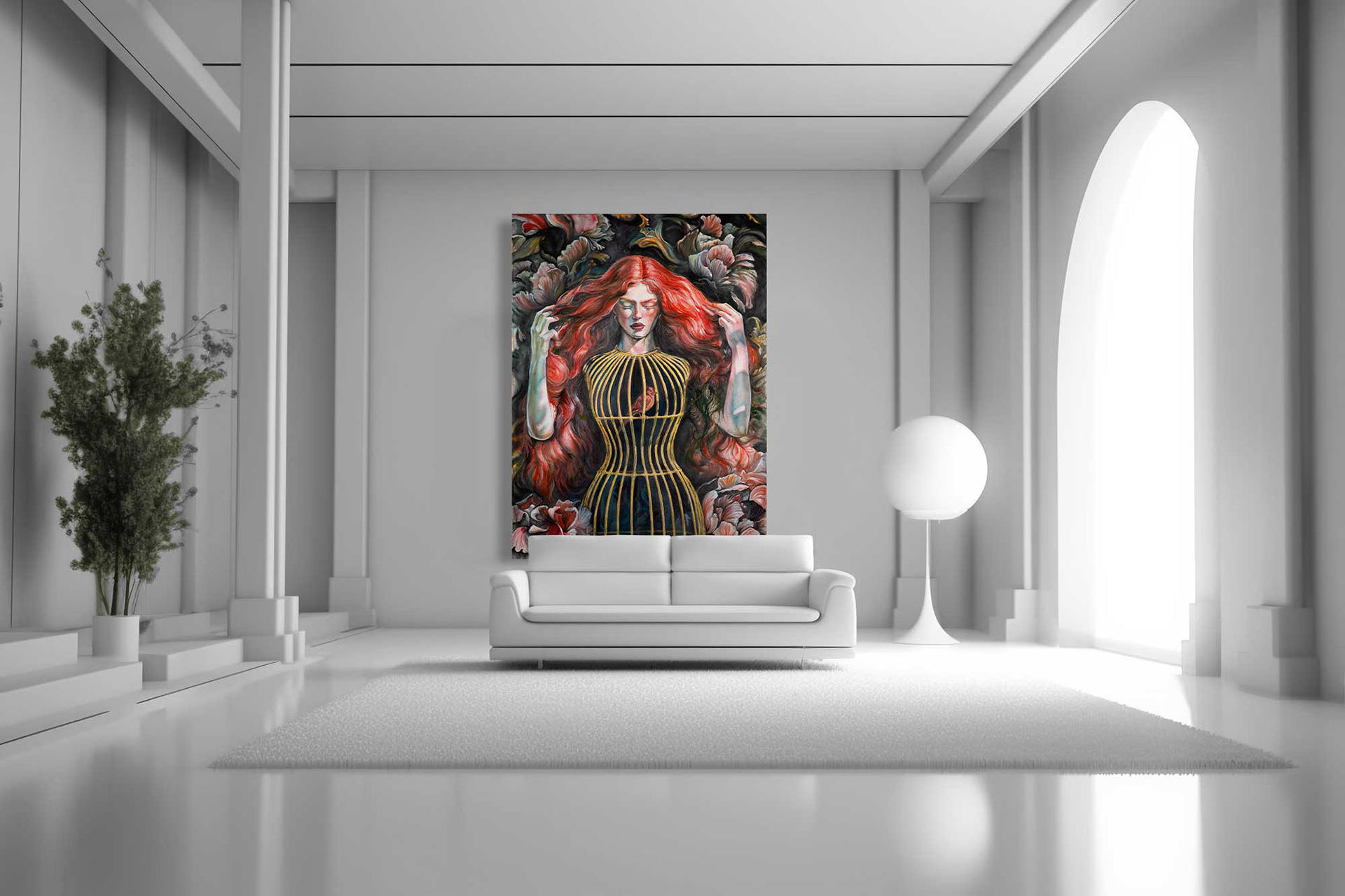 Print on wrapped canvas 200 x 300 cm