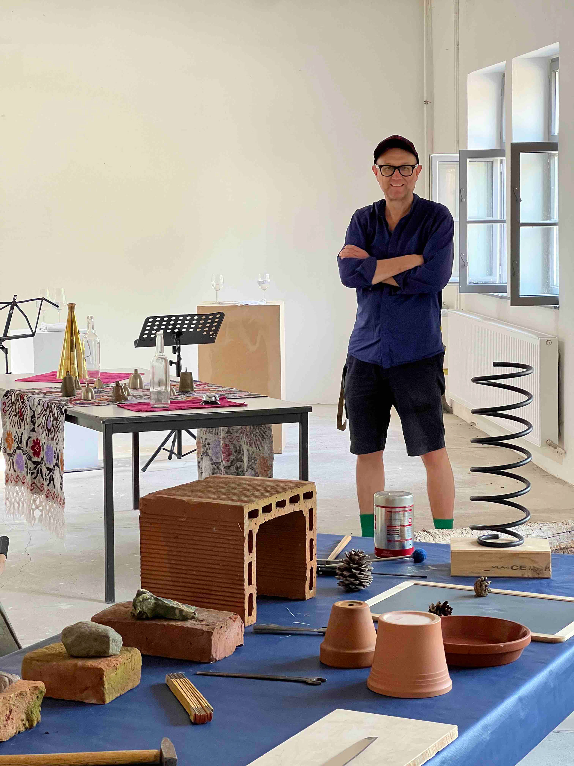 Alex Nowitz's sound parcourse for the piece "drei plus x" ©Vitalii Shupliak