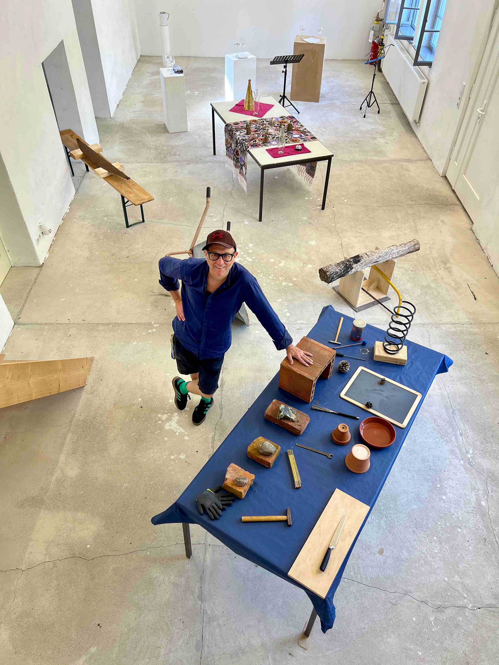 Alex Nowitz's sound parcourse for the piece "drei plus x" ©Vitalii Shupliak