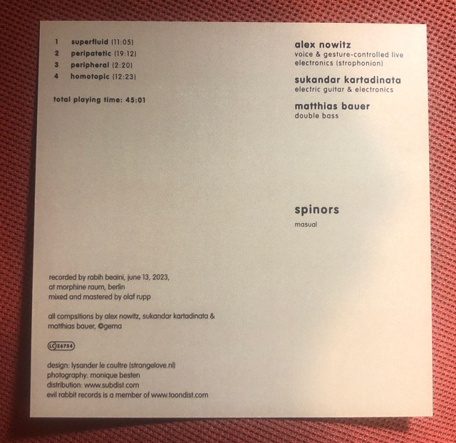 MASUAL: Spinors (photo: Sukandar Kartadinata)