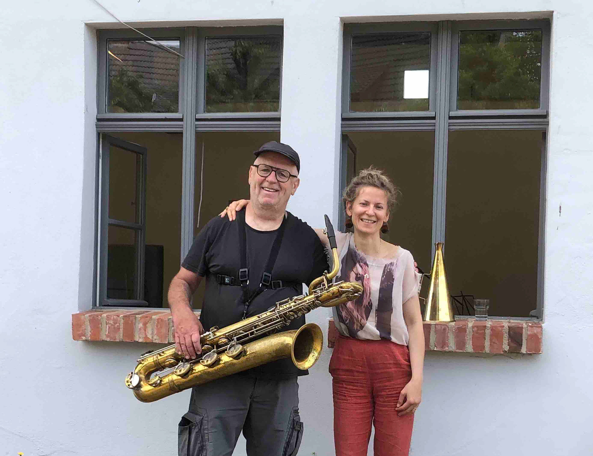 Georg Fischer & Katarzyna Wasiak from the Barefaced Body Trio ©Alex Nowitz
