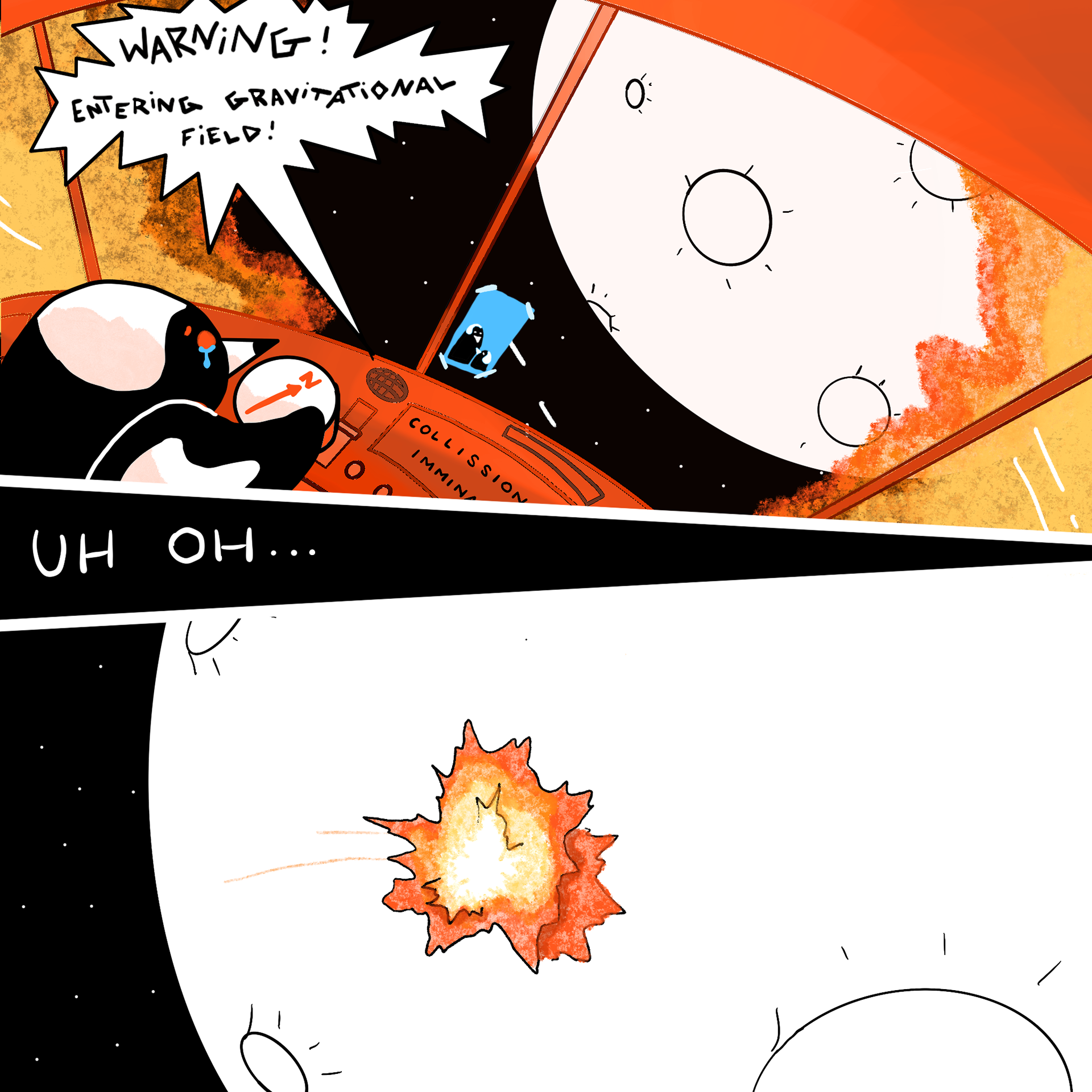 Days 16, 17, 18: Compass, Collide, Moon