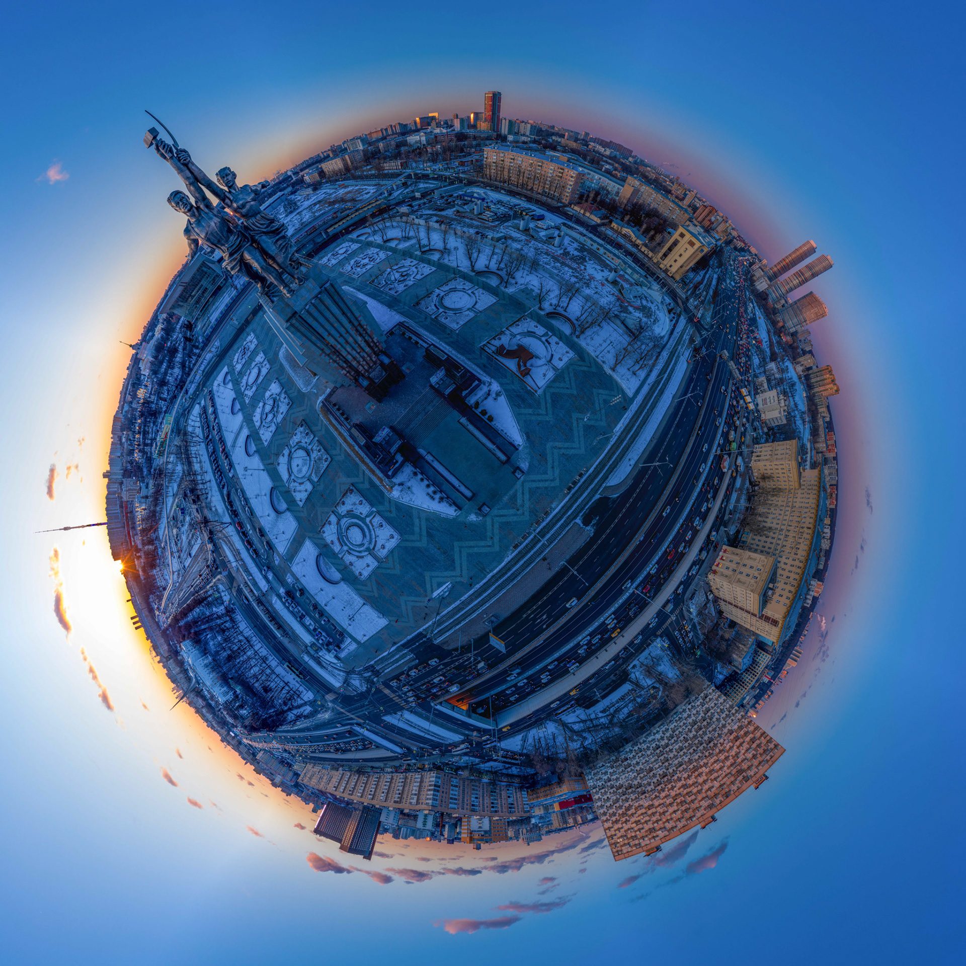 Russia aerialz Moskau