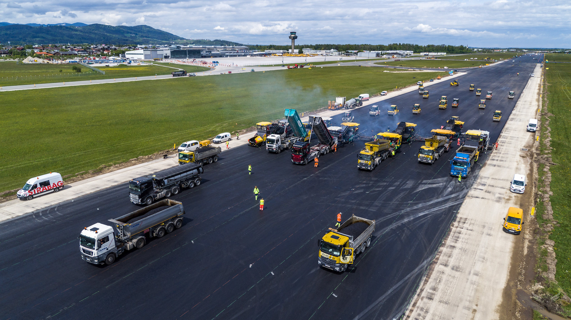 Salzburg Airport droneshooting