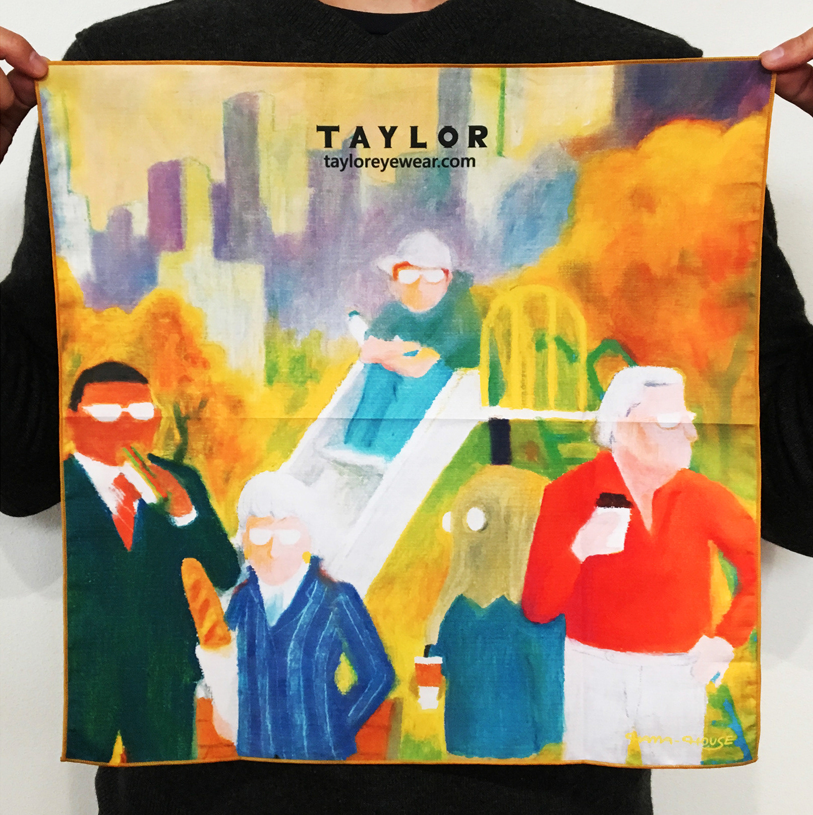 TAYLOR WITH RISPECTハンカチイラスト