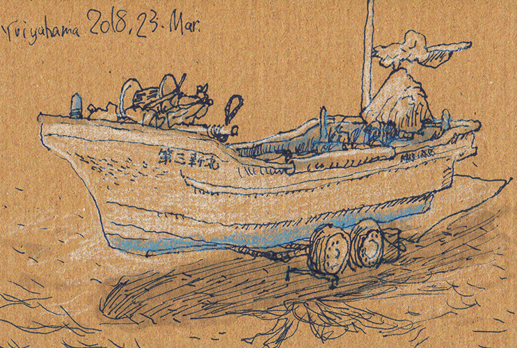 船　スケッチ　イラスト