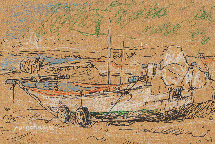 漁船 スケッチ イラスト