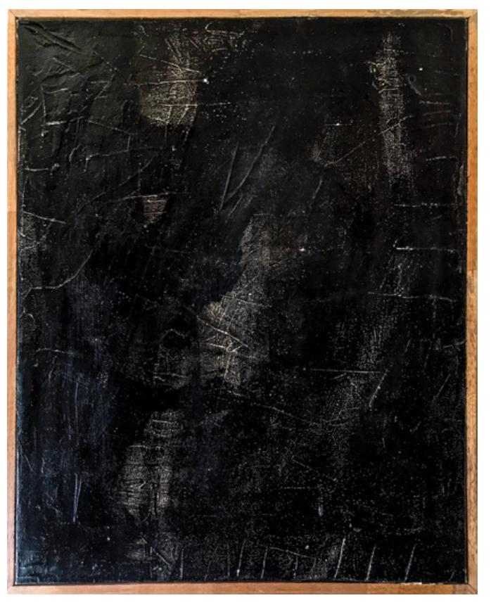 OPERA HOUSE MARCII MAGSON SAND, CHARCOAL & ACRYLIC ON CANVAS ARTIST ORIGINAL