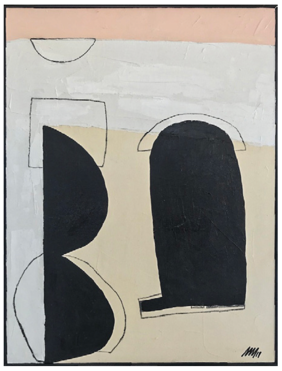 PRESCIENTIFIC MARCII MAGSON CHARCOAL & ACRYLIC ON CANVAS ARTIST ORIGINAL